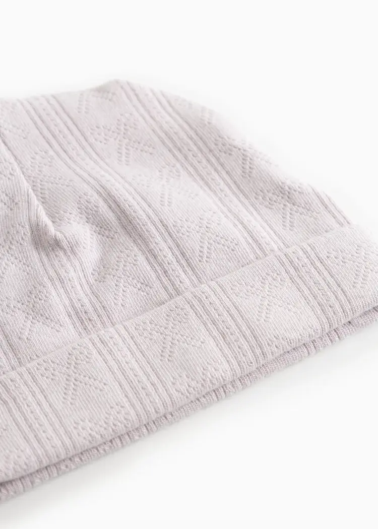 MarMar Copenhagen Aiko babymutsje pointelle - Violet Dust