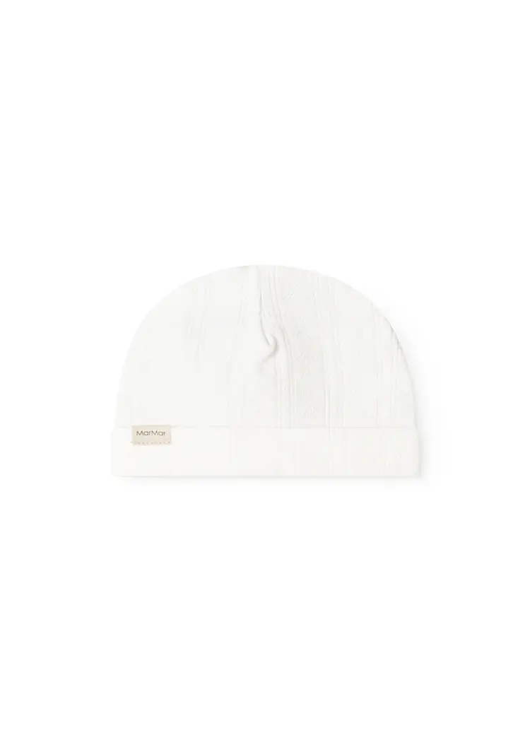 MarMar Copenhagen Aiko babymutsje pointelle - Gentle White