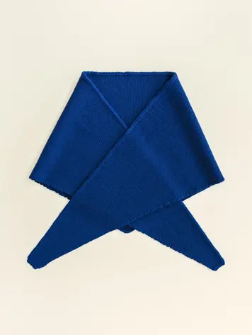 Hvid Triangle Scarf Josephina Cobalt Blue