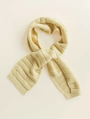Hvid Scarf Jacobino - Light Yellow