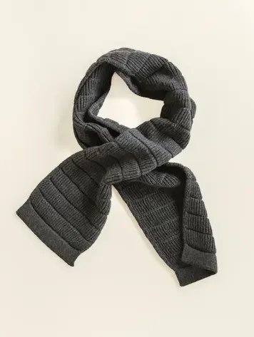Hvid Scarf Jacobino - Charcoal