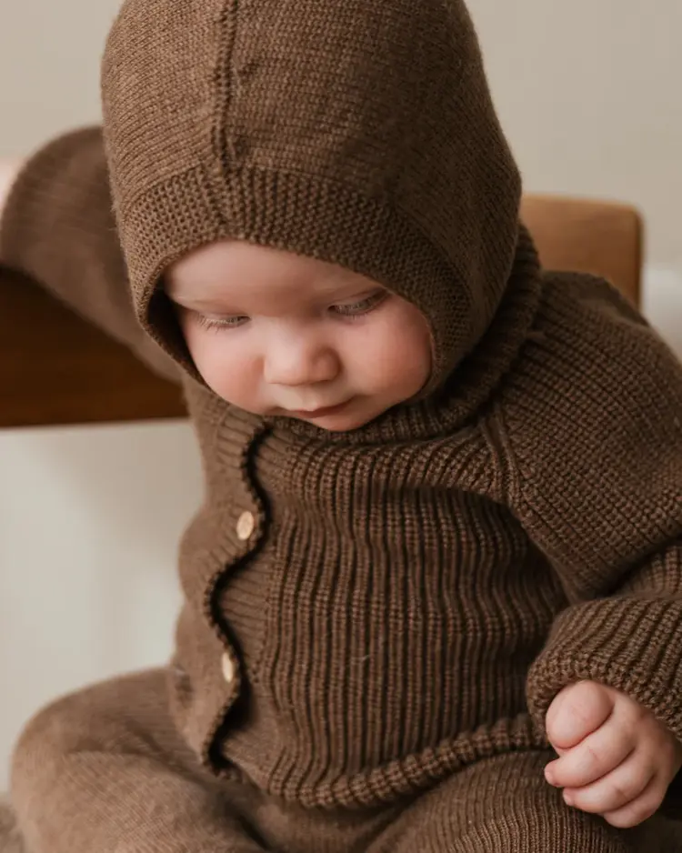 Hvid Balaclava Eddy Mocha 1-3Y