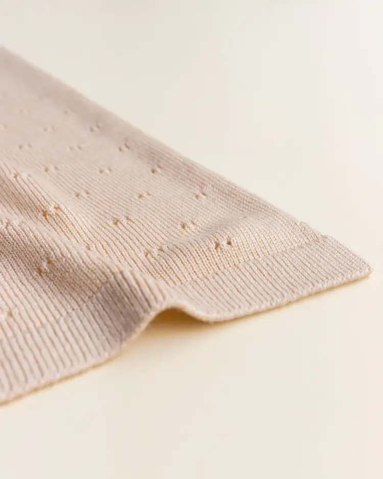 Hvid Blanket Bibi - Oat