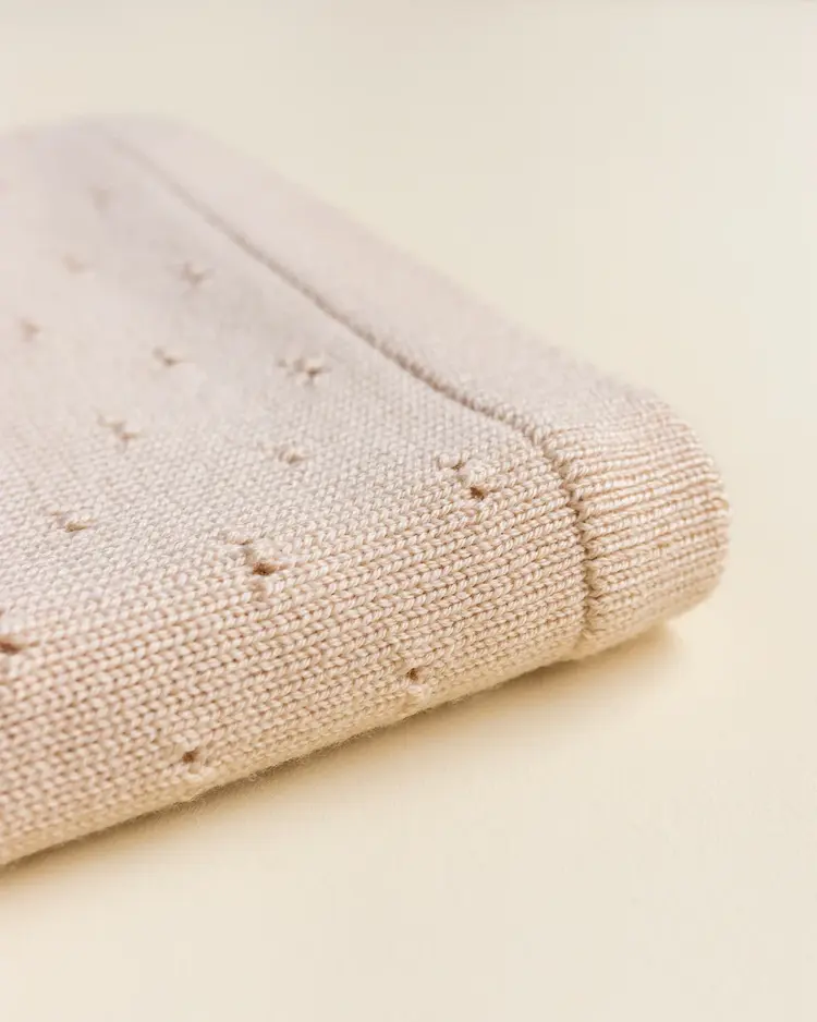 Hvid Blanket Bibi - Oat