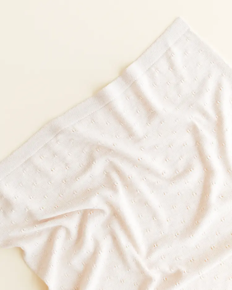 Hvid Blanket Bibi - Cream