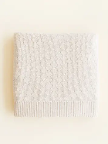 Hvid Blanket Dora - Cream