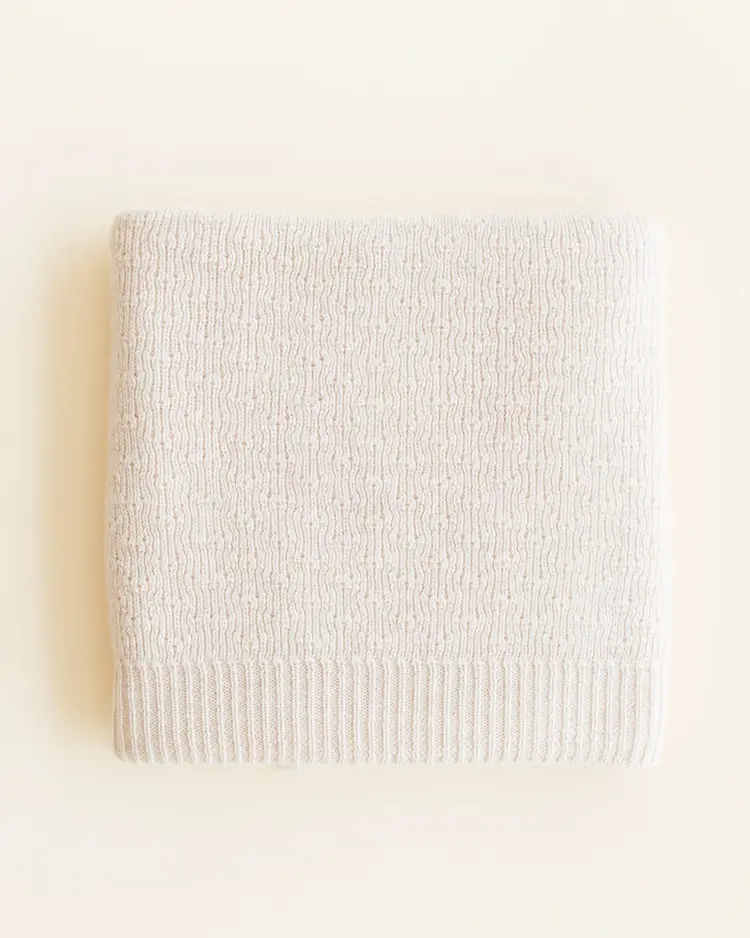 Hvid Blanket Dora - Cream