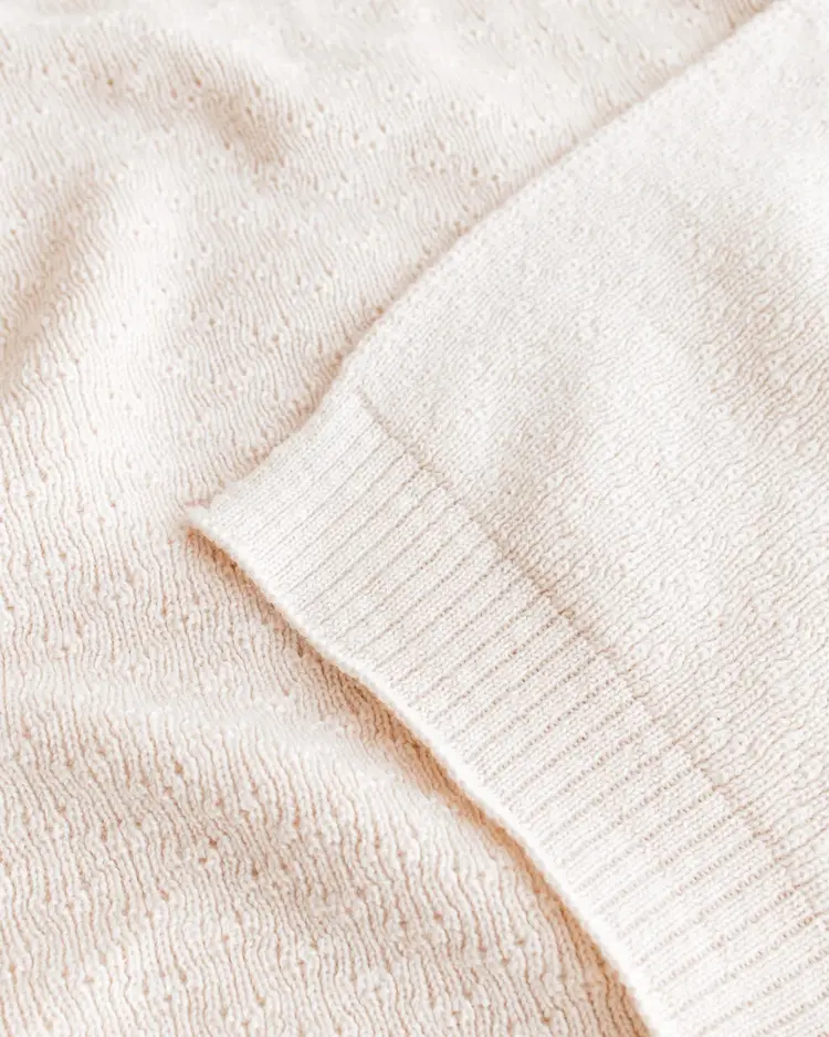 Hvid Blanket Dora - Cream