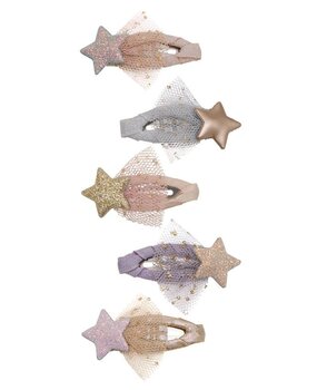 Mimi & Lula Tutu Star Mini Hair Clips - Pastels