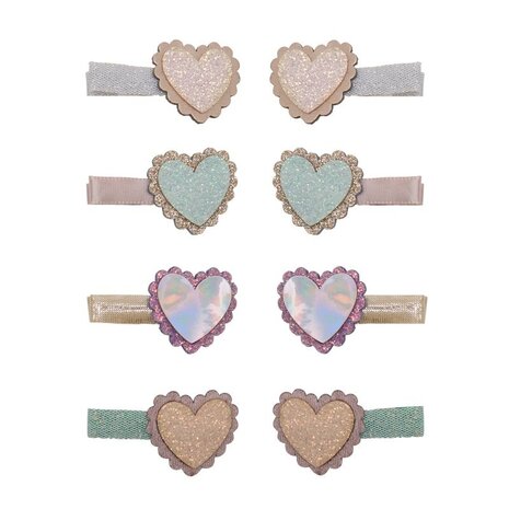 Mimi & Lula Scalloped Heart Salon Hair Clips - Pastels Mimi & Lula Scalloped Heart Salon Hair Clips - Pastels