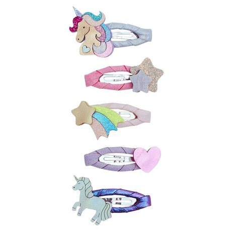 Mimi & Lula Unicornland Mini Hair Clips - Bright Multi
