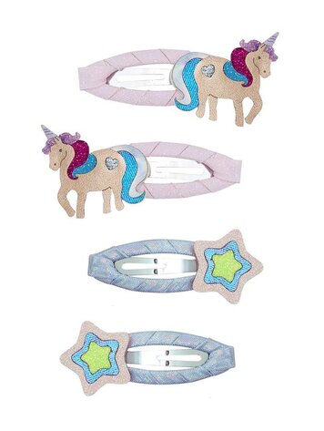 Mimi & Lula Magical Unicorn Hair Clips - Pink