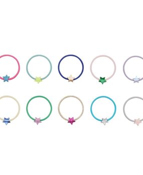 Mimi & Lula Teeny Weeny Star Hair Ties - Bright Multi