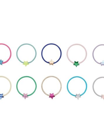Mimi & Lula Teeny Weeny Star Hair Ties - Bright Multi