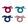 Mimi & Lula Blackberry Velvet Bow Scrunchies - Multi