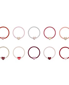 Mimi & Lula Teeny Weeny Heart Hair Ties - Red