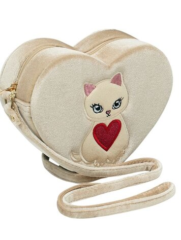 Mimi & Lula Kitty Heart Bag - Gold