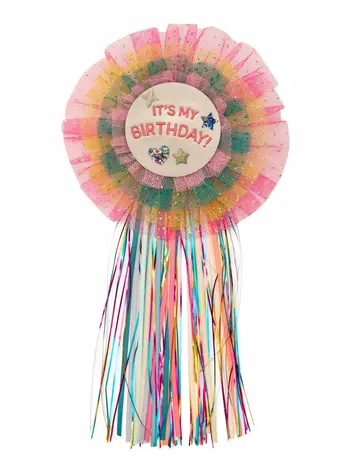 Mimi & Lula Diva Wow Birthday Badge - Bright Multi