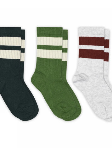 MP Denmark Anker socks - 3-pack - Capulet Olive 1201