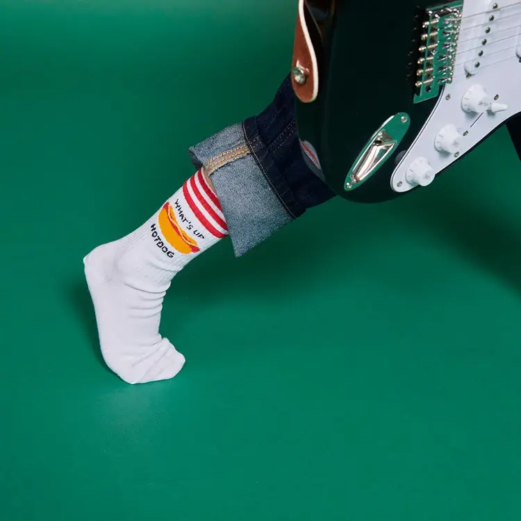 MP Denmark Hotdog socks - White