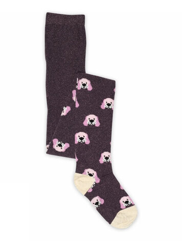 MP Denmark Doggy glitter tights - Dark Purple 2001