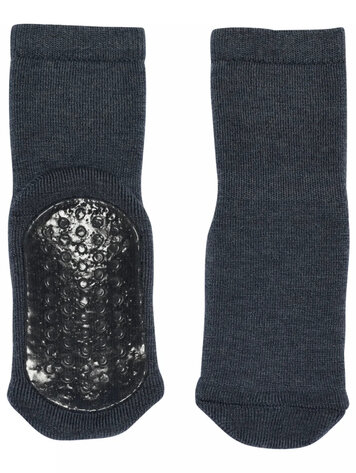 MP Denmark Wool socks - anti-slip - Dark Denim Melange 498