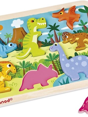 Janod Chunky Puzzel - Dinosaurus