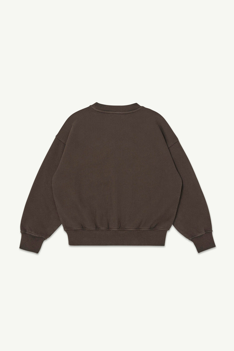 Main Story Bubble Sweatshirt Chocolate Brown Fleece