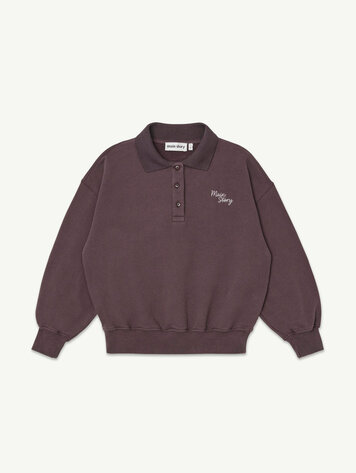 Main Story Polo Sweatshirt Dark Cherry Fleece
