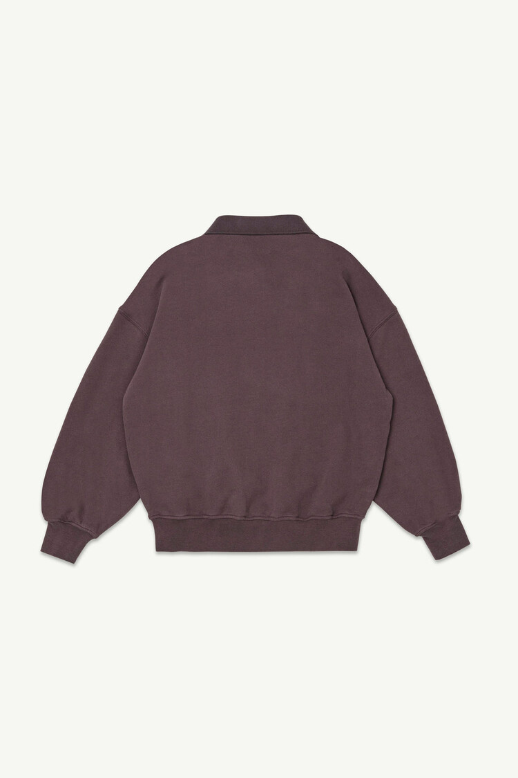 Main Story Polo Sweatshirt Dark Cherry Fleece