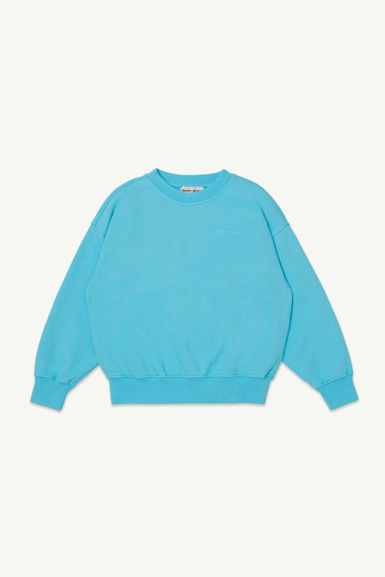 Main Story Bubble Sweatshirt Blue Topaz Fleece
