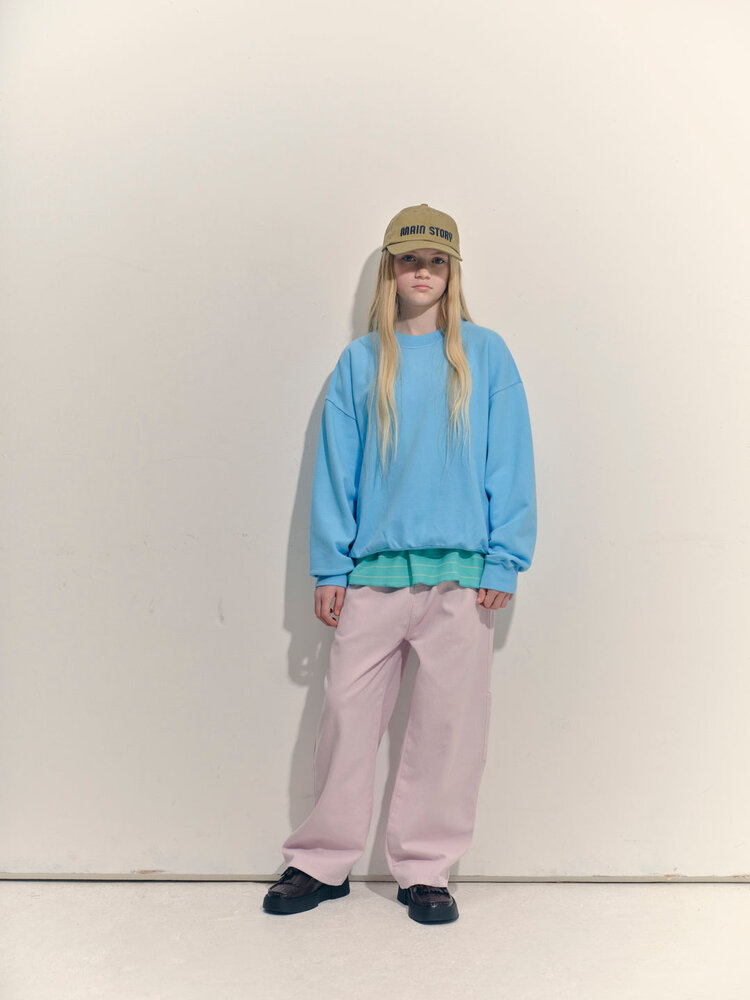Main Story Bubble Sweatshirt Blue Topaz Fleece