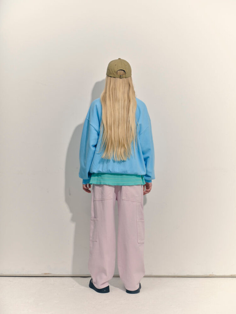 Main Story Bubble Sweatshirt Blue Topaz Fleece
