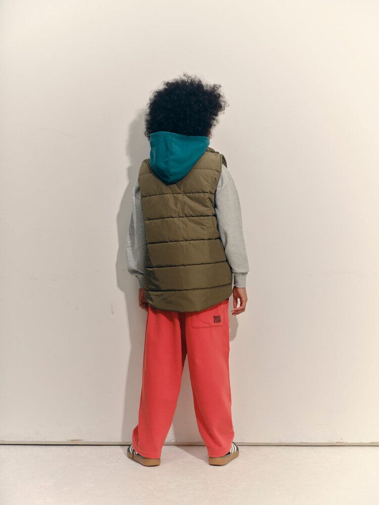 Main Story Hooded Sweatshirt Light Grey Melange Fleece