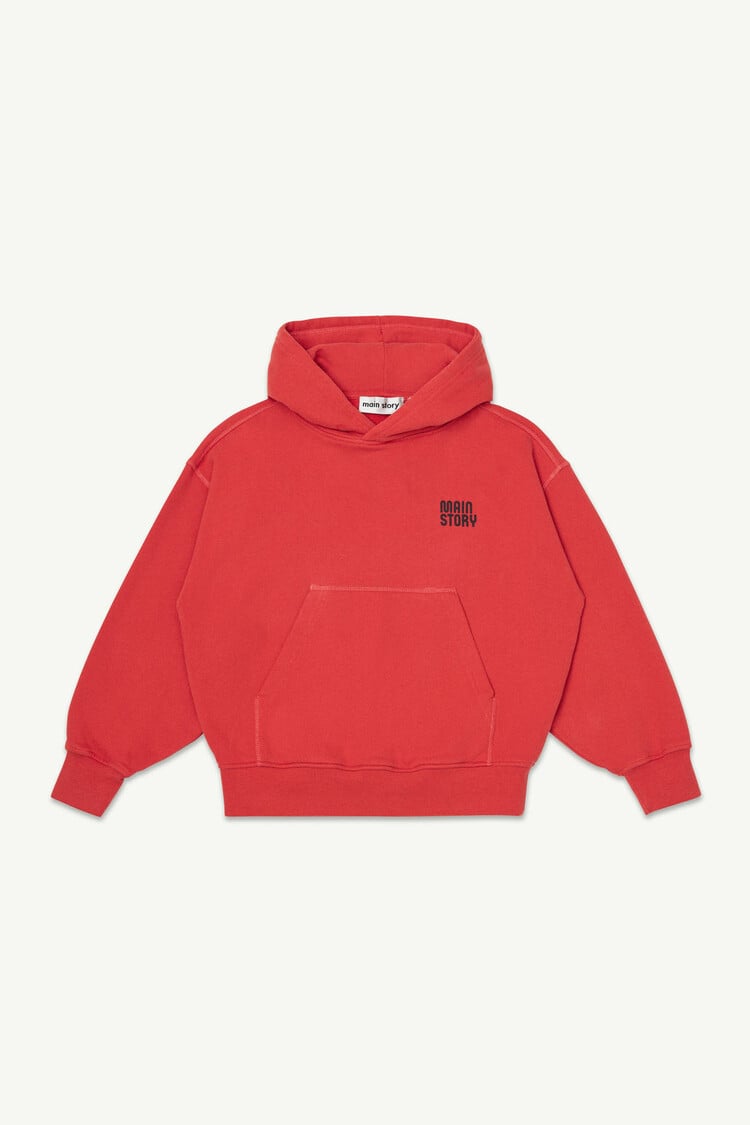 Main Story Hooded Sweatshirt Red Clay Fleece