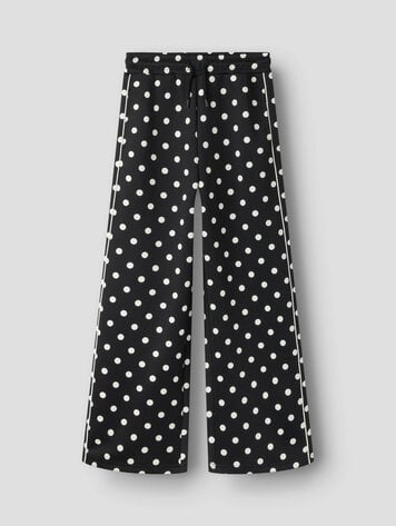 Name It 13266972 NKFONEA WIDE SWE PANT UNB Zwart