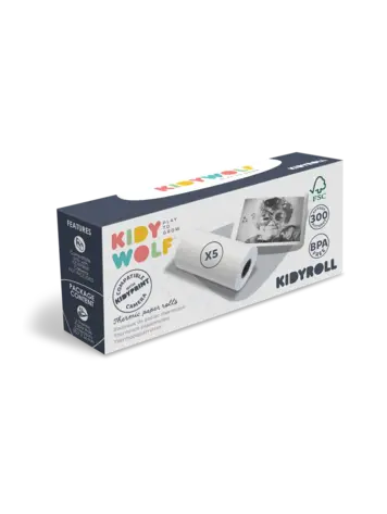 Kidywolf KIDYROLL Klassieke papierrollen voor KIDYPRINT