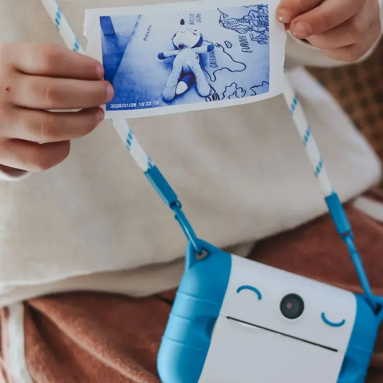 Kidywolf KIDYPRINT Kindercamera met thermische printer blauw