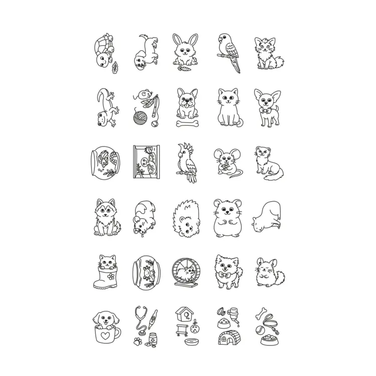 Kidywolf KIDYDRAW MINI Tekenbord Pets