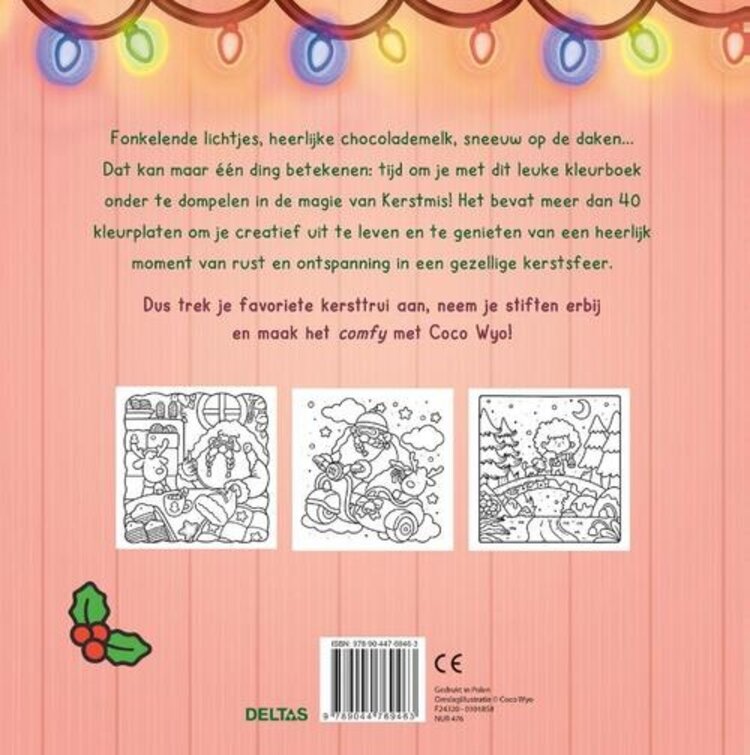 Deltas Cozy Christmas Cute & Comfy kleurboek Coco Wyo