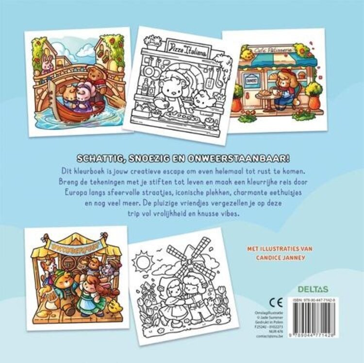 Deltas Cozy Europe - Comfy kleurboek Jade Summer