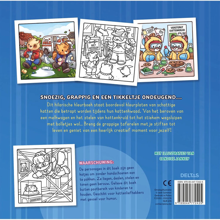 Deltas Cat Crimes - Cozy kleurboek Jade Summer