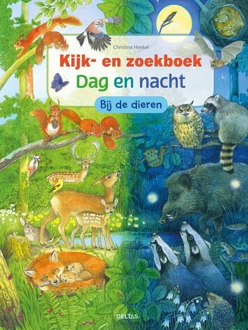 Deltas Kijk- en zoekboek - Dag en nacht - Bij de dieren