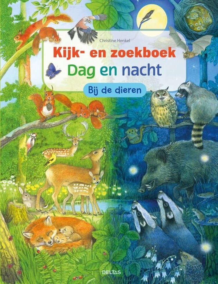 Deltas Kijk- en zoekboek - Dag en nacht - Bij de dieren