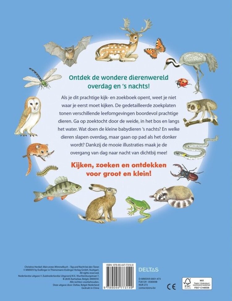 Deltas Kijk- en zoekboek - Dag en nacht - Bij de dieren