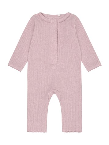 Fixoni Romper Rib Melange 5016 Pale Mauve Melange