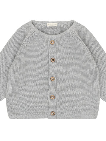 Fixoni Cardigan Knit 1658 Flint Gray Melange