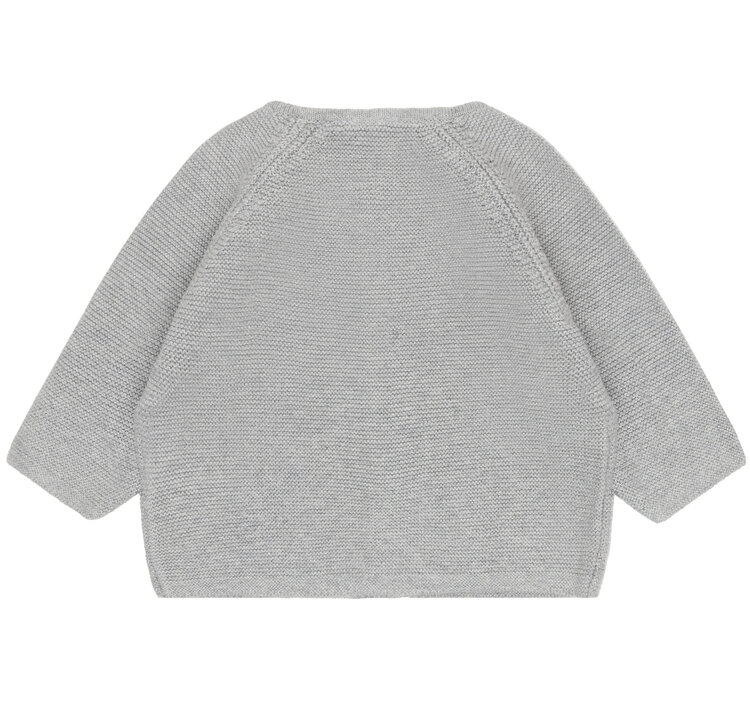 Fixoni Cardigan Knit 1658 Flint Gray Melange