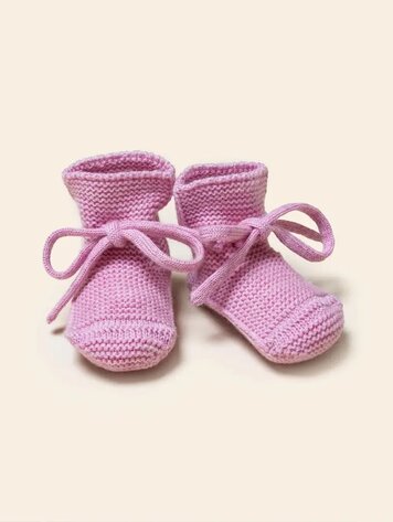Hvid Booties - Cotton Candy