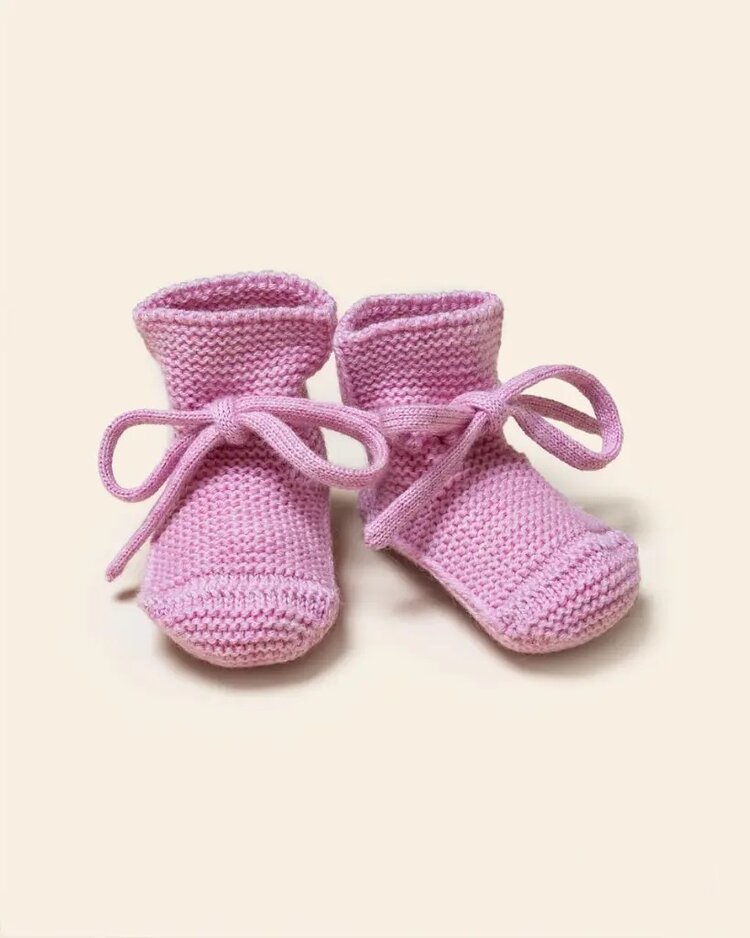 Hvid Booties - Cotton Candy